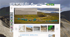 Desktop Screenshot of kerlingarfjoll.is
